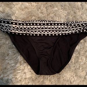Bikini bottoms ~ black with black and white band